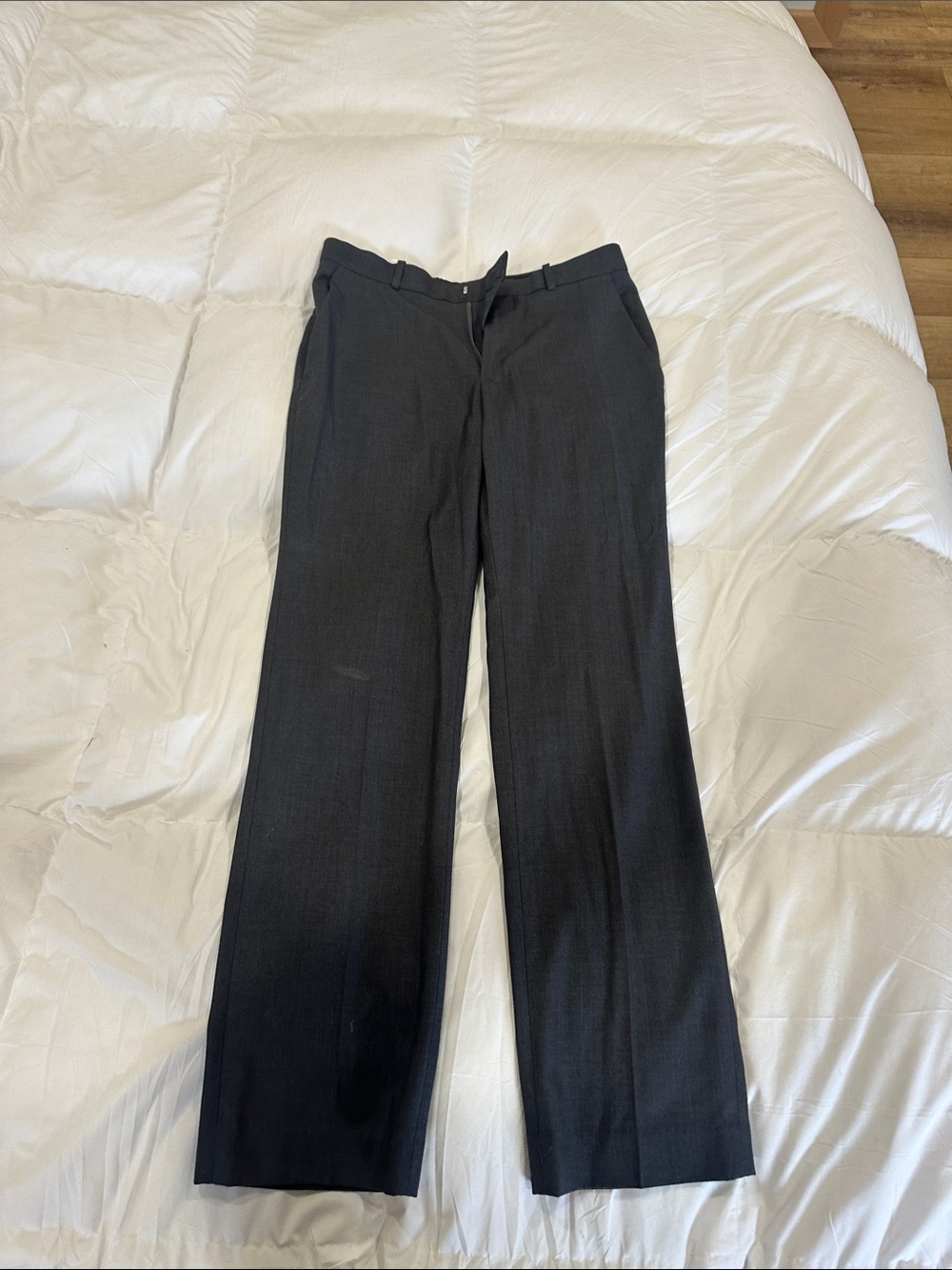 Perry Ellis Men's Dark Gray Dress Pants - Straight Leg